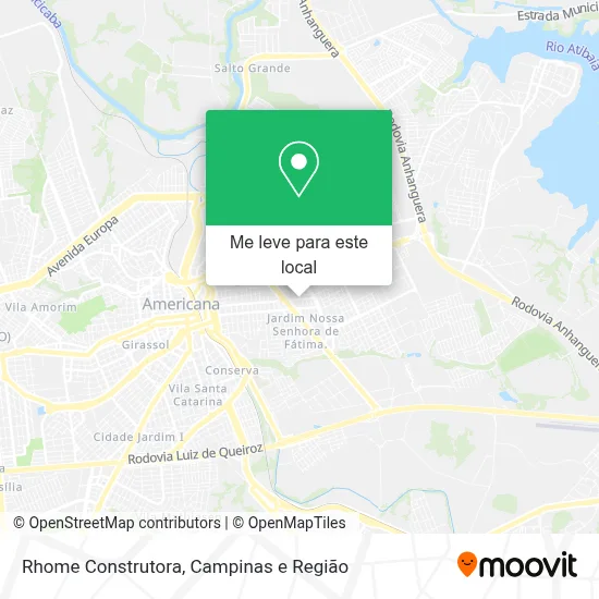 Rhome Construtora mapa