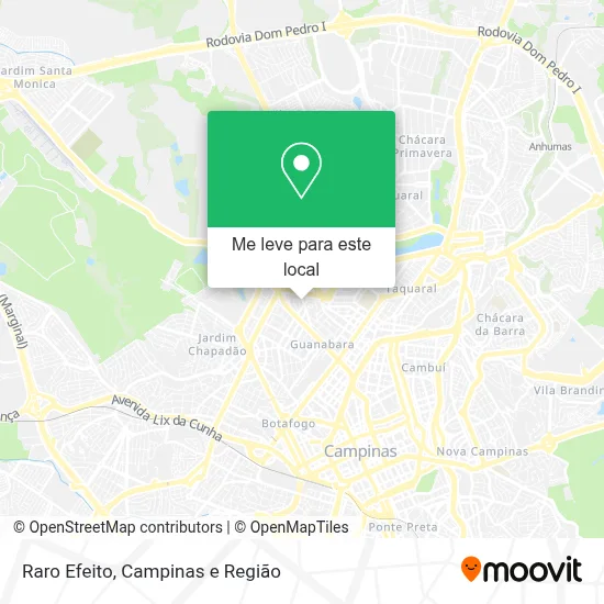 Raro Efeito mapa