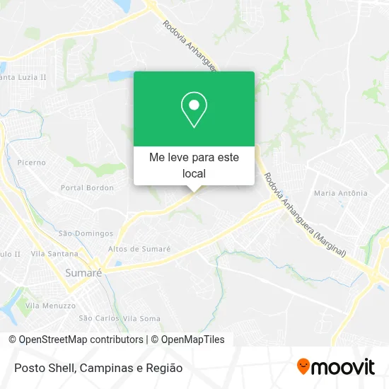 Posto Shell mapa