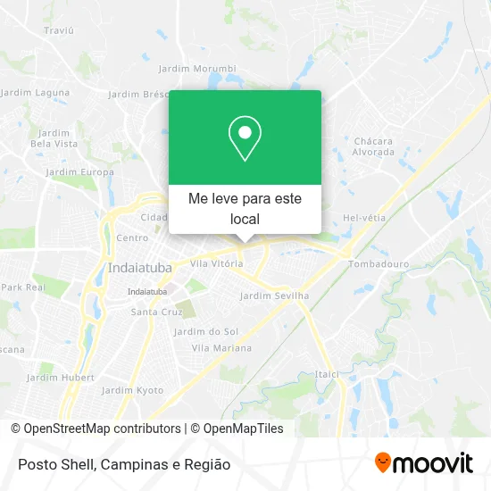 Posto Shell mapa