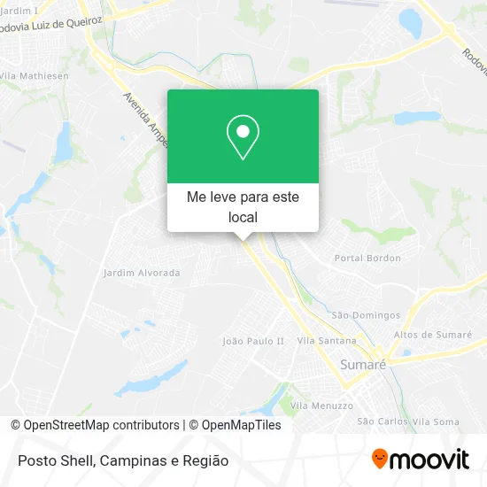Posto Shell mapa