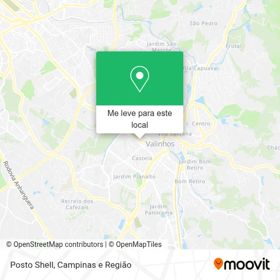 Posto Shell mapa