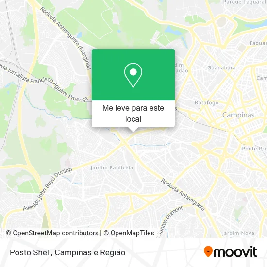 Posto Shell mapa