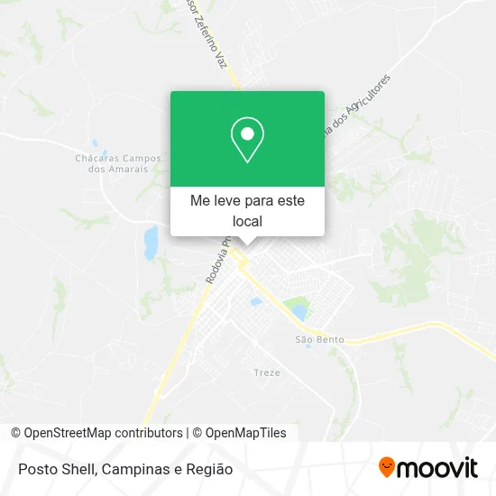 Posto Shell mapa