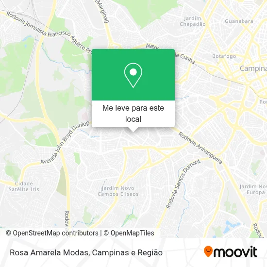 Rosa Amarela Modas mapa