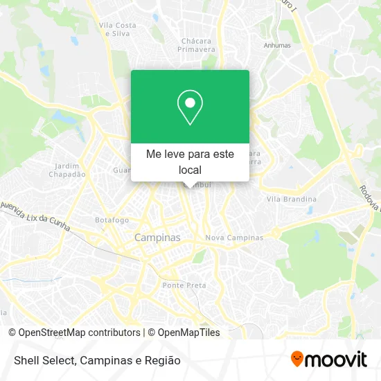 Shell Select mapa