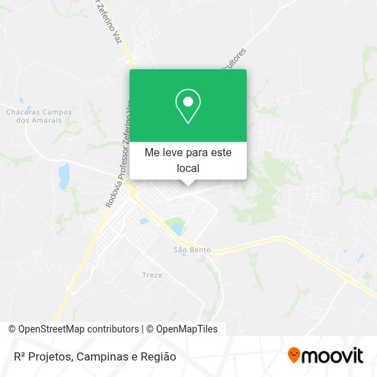 R² Projetos mapa