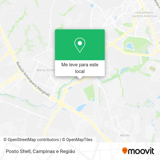 Posto Shell mapa