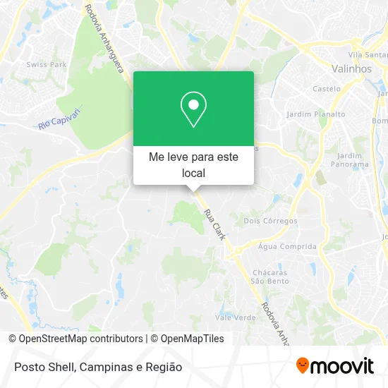 Posto Shell mapa