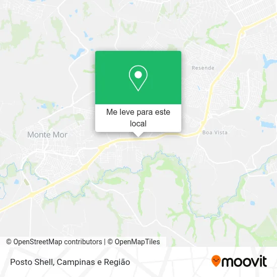 Posto Shell mapa