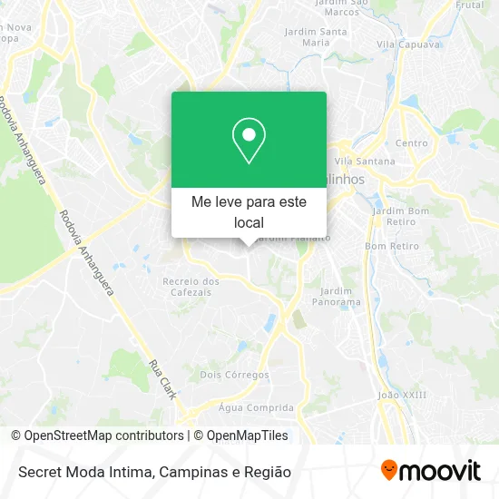 Secret Moda Intima mapa