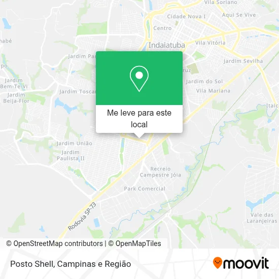 Posto Shell mapa