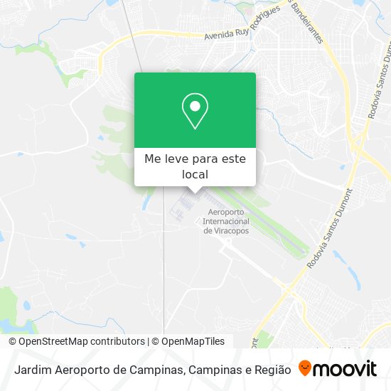 Jardim Aeroporto de Campinas mapa