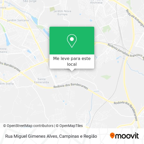 Rua Miguel Gimenes Alves mapa