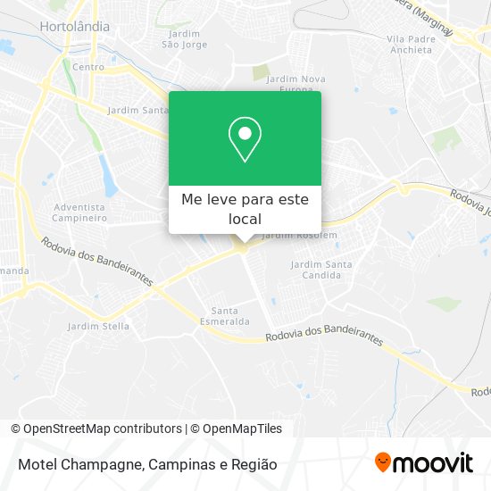 Motel Champagne mapa