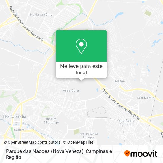 Parque das Nacoes (Nova Veneza) mapa