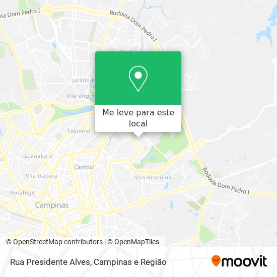 Rua Presidente Alves mapa