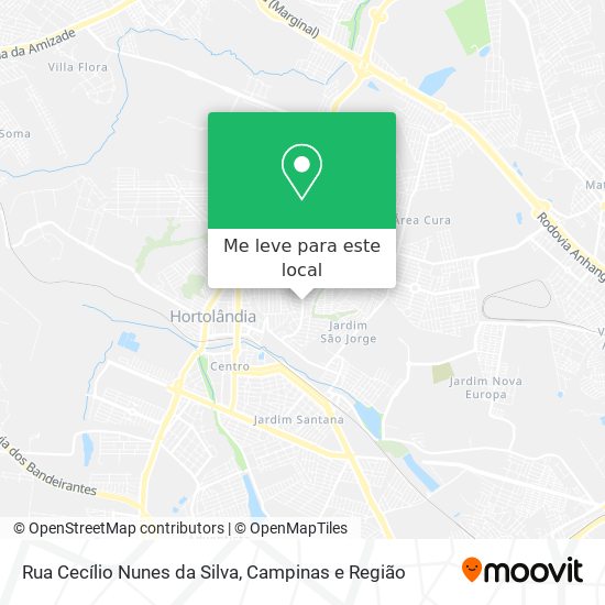 Rua Cecílio Nunes da Silva mapa
