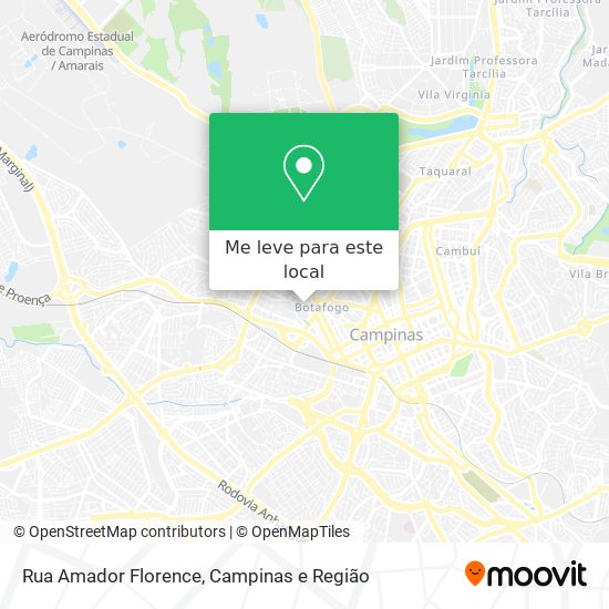 Rua Amador Florence mapa