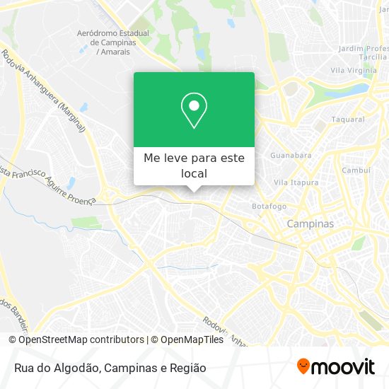 Rua do Algodão mapa