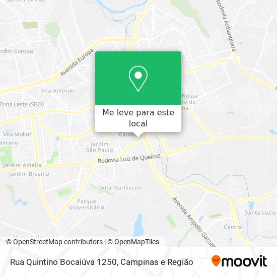 Rua Quintino Bocaiúva 1250 mapa