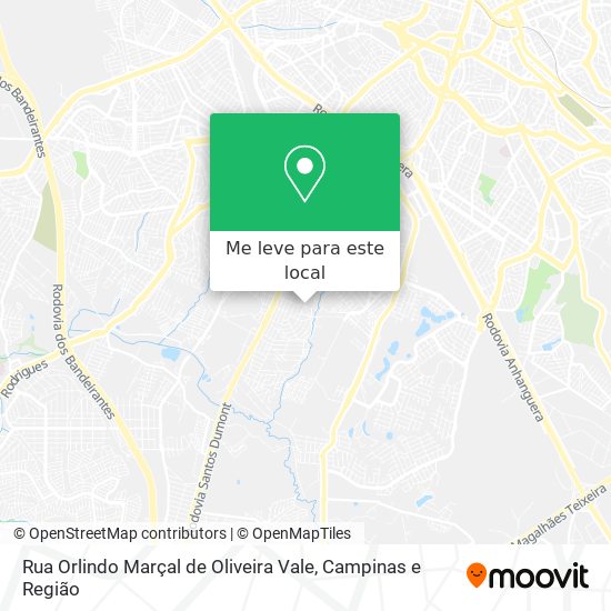 Rua Orlindo Marçal de Oliveira Vale mapa