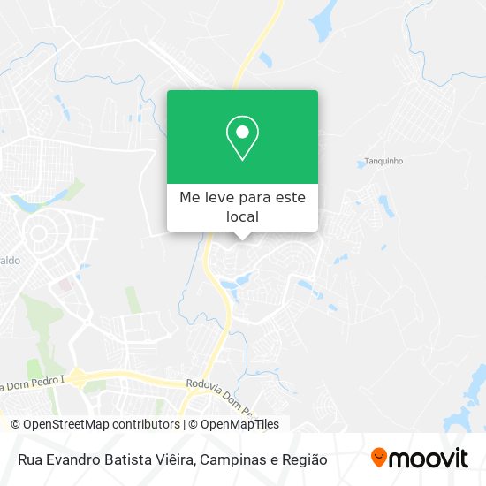 Rua Evandro Batista Viêira mapa
