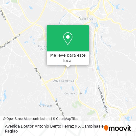 Avenida Doutor Antônio Bento Ferraz 95 mapa