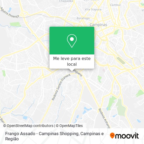 Frango Assado - Campinas Shopping mapa