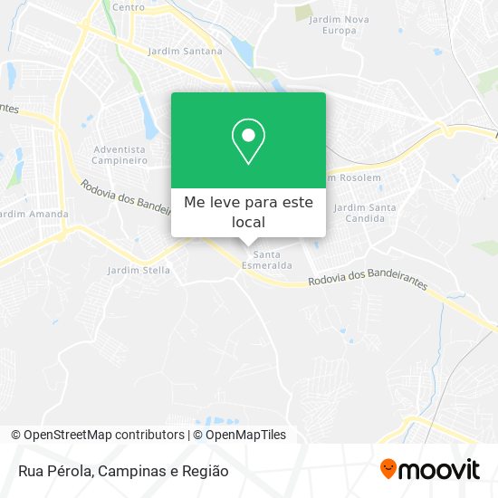 Rua Pérola mapa