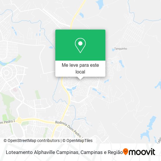 Loteamento Alphaville Campinas mapa