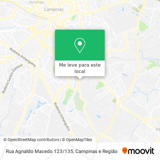 Rua Agnaldo Macedo 123/135 mapa