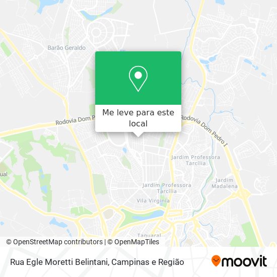 Rua Egle Moretti Belintani mapa