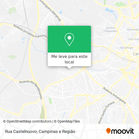 Rua Castelnuovo mapa