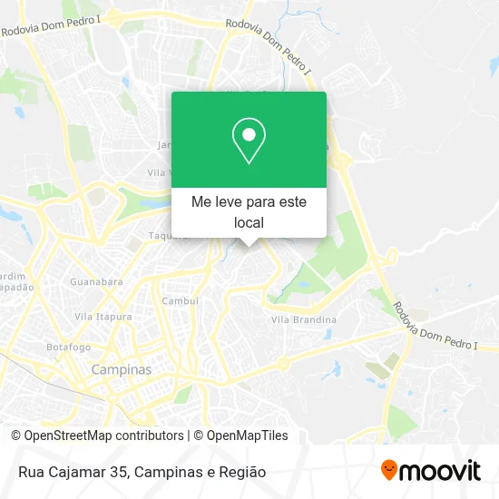 Rua Cajamar 35 mapa