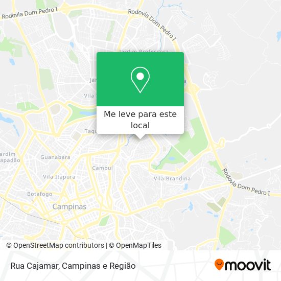 Rua Cajamar mapa