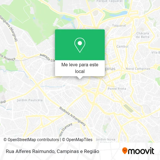 Rua Alferes Raimundo mapa