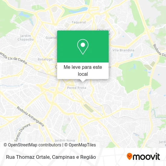Rua Thomaz Ortale mapa