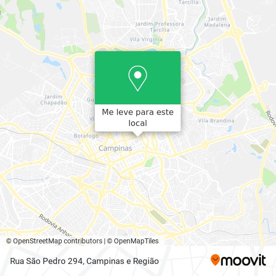 Rua São Pedro 294 mapa