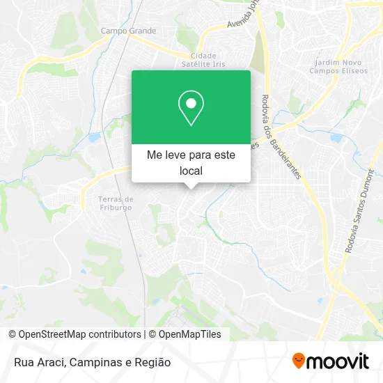 Rua Araci mapa