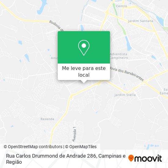Rua Carlos Drummond de Andrade 286 mapa