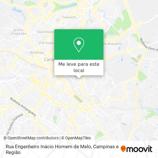 Rua Engenheiro Inácio Homem de Melo mapa