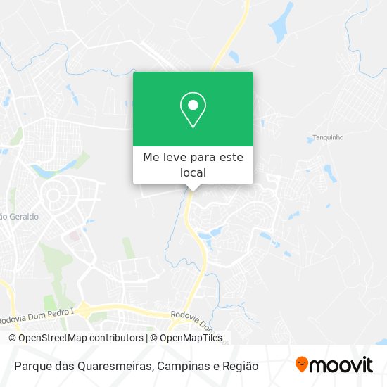 Parque das Quaresmeiras mapa