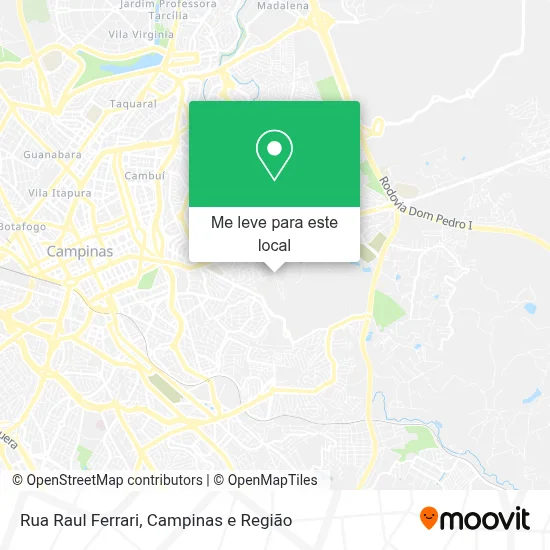 Rua Raul Ferrari mapa