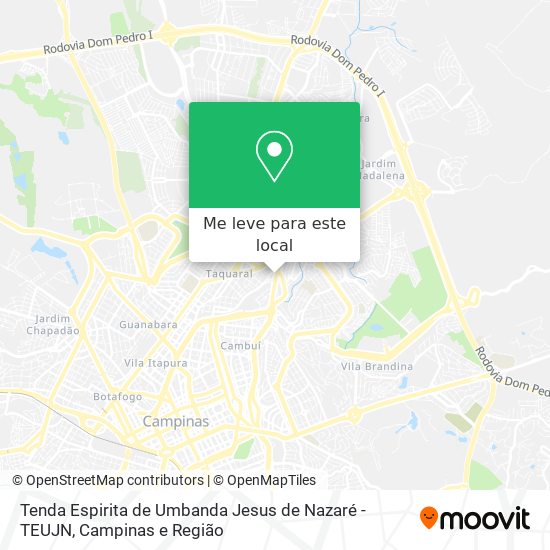 Tenda Espirita de Umbanda Jesus de Nazaré - TEUJN mapa