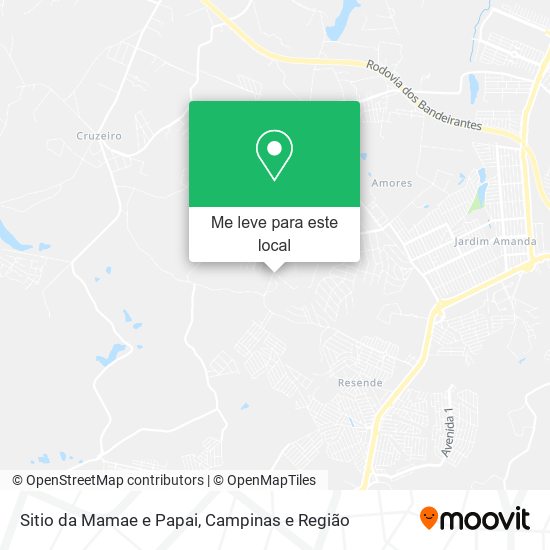 Sitio da Mamae e Papai mapa