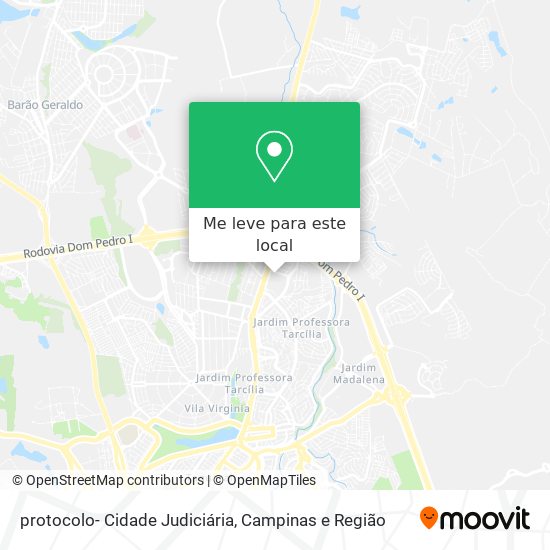 protocolo- Cidade Judiciária mapa