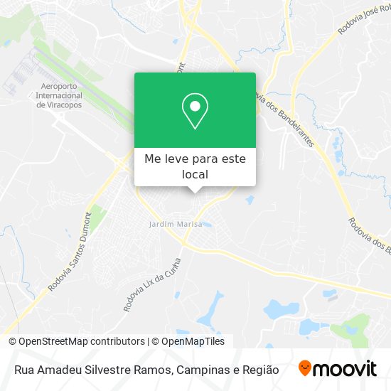 Rua Amadeu Silvestre Ramos mapa