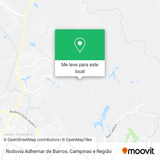 Rodovia Adhemar de Barros mapa