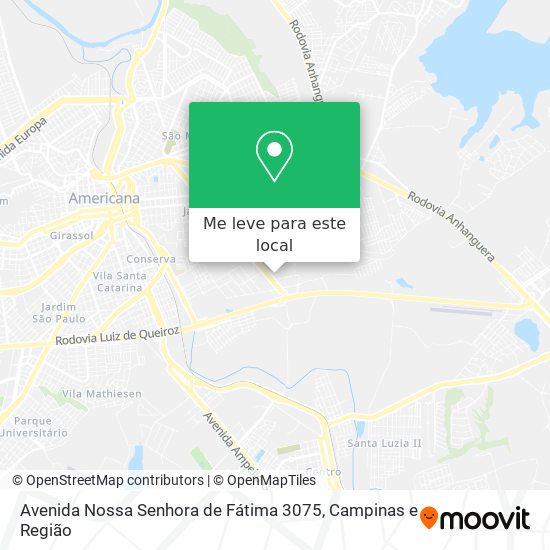 Avenida Nossa Senhora de Fátima 3075 mapa